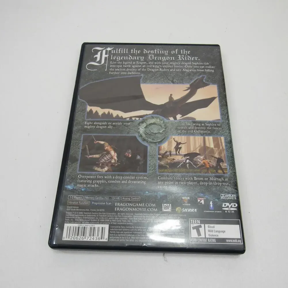Eragon (Sony PlayStation 2 PS2, 2006)‎